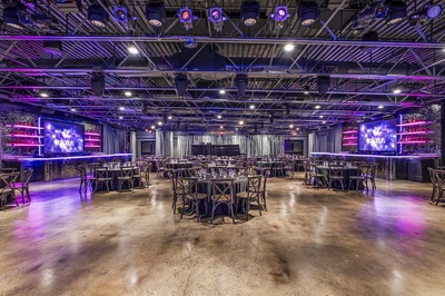 open space with tables at our nashville event venue